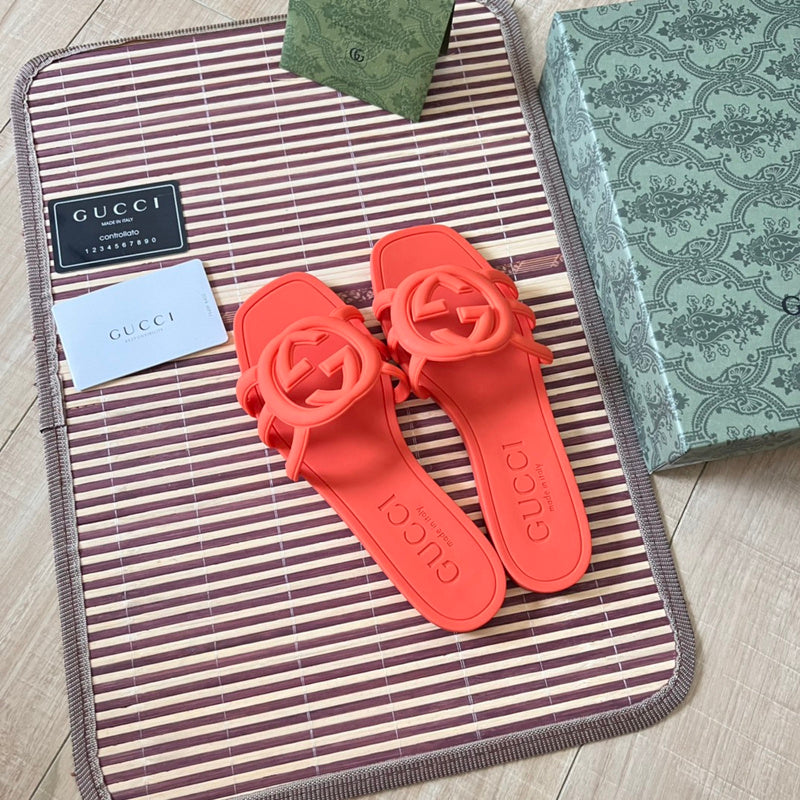 MJGS71 Leather Women Slipper Size 36-42 Shoes with box