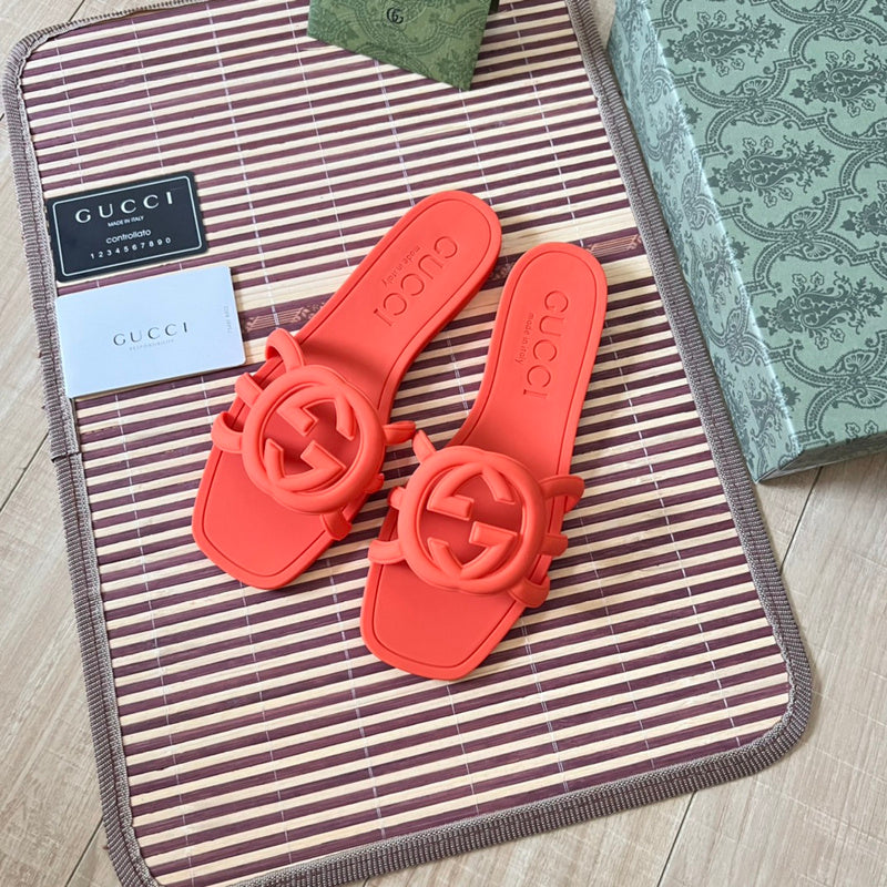 MJGS71 Leather Women Slipper Size 36-42 Shoes with box