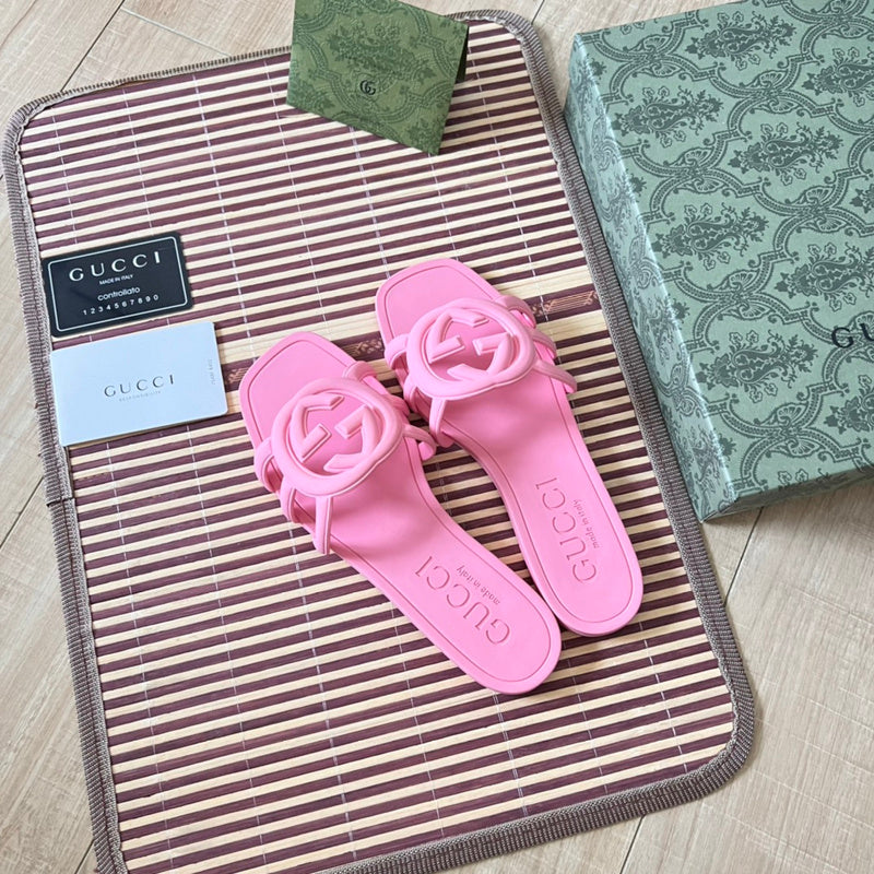 MJGS71 Leather Women Slipper Size 36-42 Shoes with box